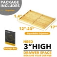 thumbnail image 3 of SpaceAid Bamboo Spice Drawer Organizer, Expandable, from 12" to 23" Wide (Need 3" Deep Drawer, Jars Not Included), 3 of 6
