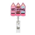 thumbnail image 1 of Bobine de Badge Rétractable Pailleté Exposition Étudiant & Enseignant Clips de Carte d'Identité Support de Badge Rotatif 360 Alligator 7, 1 of 6