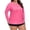 Hot Pink, variant on Long Sleeve T-Shirt for Women Plus Size Rash Guard Swim Shirt UV Protection Quick Dry Lightweight Top for Swimming and Outdoor Activities