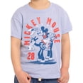 thumbnail image 3 of Mickey Mouse Toddler Graphic Patriotic Americana Americana Crewneck Tee with Short Sleeves, Sizes 12M-5T, 3 of 6