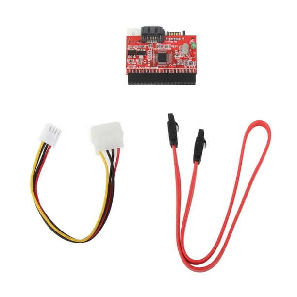 Tarjeta elevadora IDE a SATA de 3,5 pulgadas, conversión bidireccional de 1,5 Gbps, compatible con adaptador de unidad de disco duro IDE de intercambio en caliente para oficina en casa