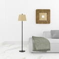 thumbnail image 6 of HomeRoots 60" Bronze Traditional Shaped Floor Lamp With Tan Square Shade, 6 of 7