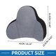 thumbnail image 4 of Cojín lumbar para asiento de automóvil Unique Bargains, soporte de espuma viscoelástica, diseño ergonómico 31.5x41x12.5cm gris, 4 of 6