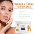 thumbnail image 3 of Fermosa Papaya & Honey Facial Scrub - Skin Cleansing Exfoliator & Skin Exfoliating Scrub for Blackhead, Acne & Dark Spot Control, Hydrating & Nourishing, For All Skin Types- - 6.8oz/200g, 3 of 5