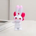 thumbnail image 4 of Rabbit Statue Kawaii Resin Adorable Bunny with Bow on Head Rabbit Sculpture Ornament Office Supply-D, 4 of 8