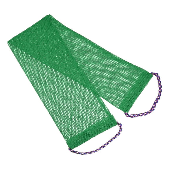 Unique Bargains 1 Pc Elasticity Body Scrub Towel Body Scrubber for Shower 29.92"x5.51" Green