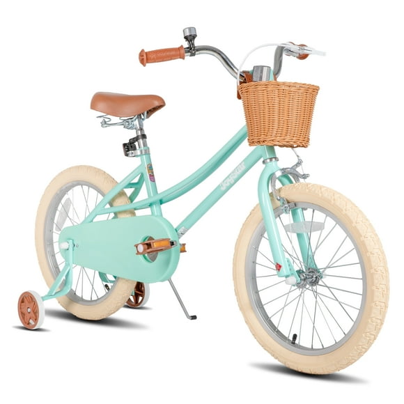 JOYSTAR Girls Bikes for Kids 2-12 Years Old, 12" 14" 16" 18" 20" with Training Wheels, in Pink, Green, Purple, Blue & Yellow