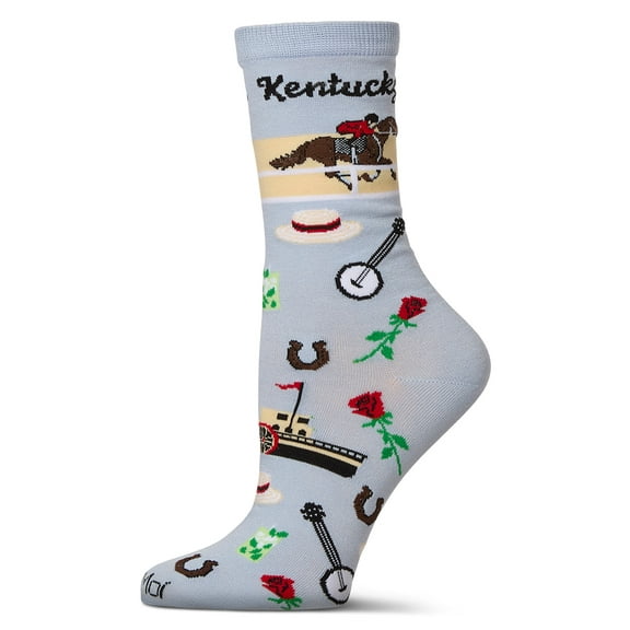 MeMoi Women's Kentucky Rayon From Bamboo Crew Socks - Womens - Female, 9-11, Skyway