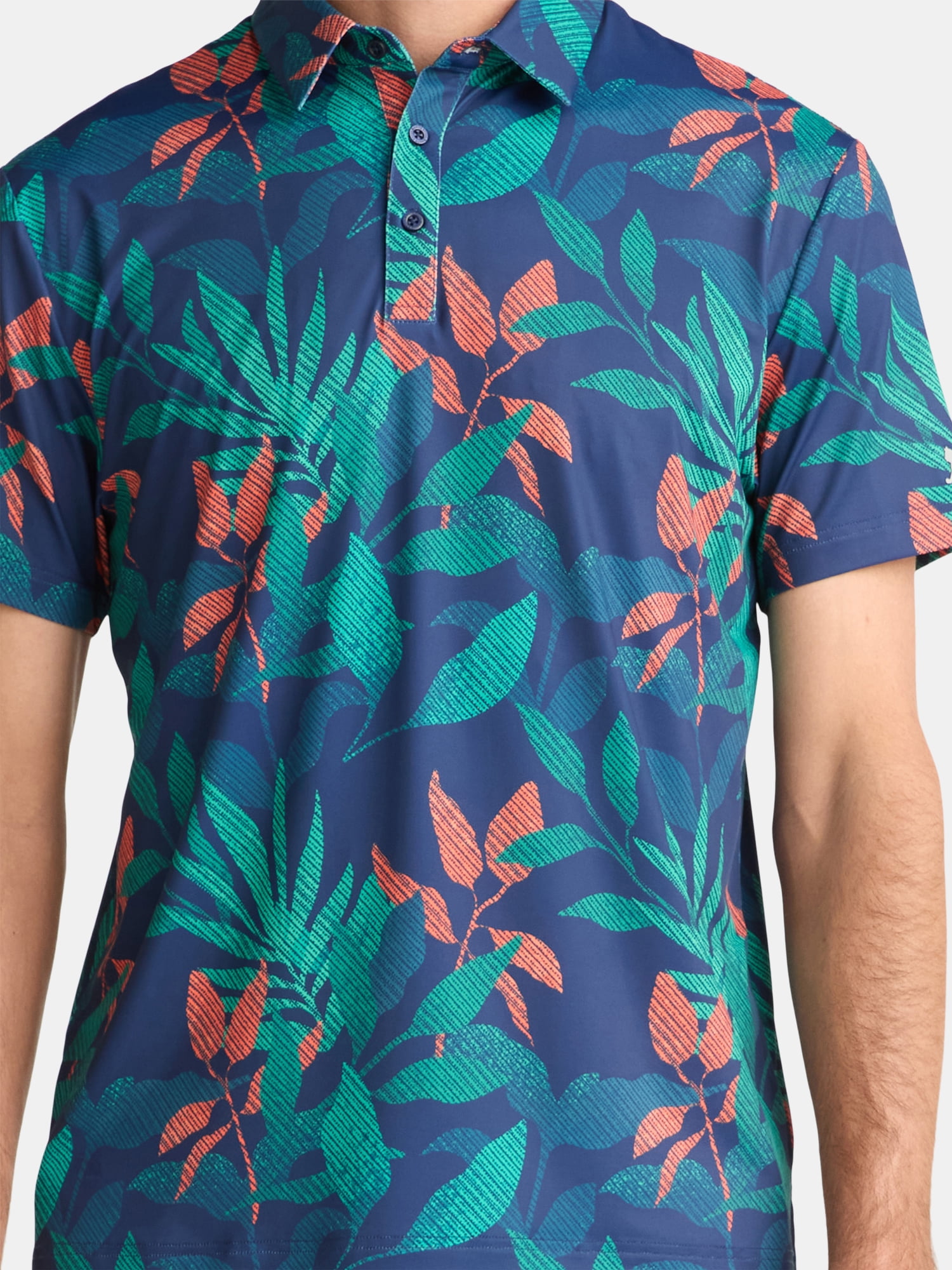 Birdie Bound Men's and Big Men's Novelty Print Golf Polo Shirt, Sizes S-5XL