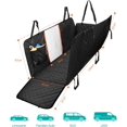 thumbnail image 3 of Fundas para asientos de coche para perros, funda para asiento trasero con ventana de visualización, funda impermeable para banco de coche y todoterreno, 150 × 139 cm, 3 of 5