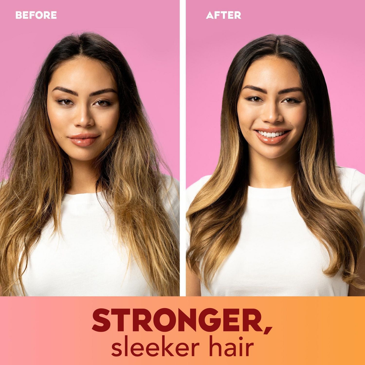 Bruine lissante OGX Frizz-Free + Keratin Smoothing Oil Miracle Gloss, 5-en-1, antifrisottis, cheveux lustrés, kératine, huile d'argan