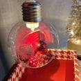 thumbnail image 2 of Bola transparente de 8cm con luces, bola colgante, decoraciones navideñas, bola de decoración navideña, bola de Navidad para ventana, 2 of 2