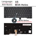 thumbnail image 1 of New US/RU Keyboard For Lenovo Thinkpad E470 E470C E475 Laptop With Point Russian US With Holes, 1 of 6
