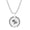 Silver Capricorn, variant on Women's Men's Stainless Steel Round Constellation Tag Necklace Silver Plated Horoscope Jewelry Silver virgo
