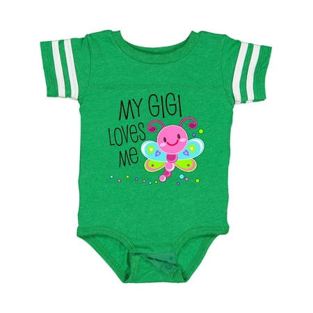 

Inktastic My Gigi Loves Me- Cute Dragonfly Gift Baby Boy or Baby Girl Bodysuit
