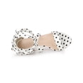 thumbnail image 4 of BLISSFUL STEP Women's Polka Dots Lace up Block Heels Sandals, 4 of 8