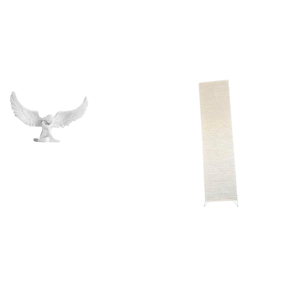 CoudarTitie Angel Statue Wing Resin Figurine Crafts Decoration Ornament Angel Sculpture for Office Housewarming Bookshelf Hallway Desktop Paper Floor Lamp Shade Cozy Living Room Decor Standing