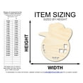 thumbnail image 2 of Unfinished Disco Cowgirl Shape | DIY Craft Cutout 14" / 3/4", 2 of 3