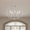 thumbnail image 4 of Livex Lighting Milania Convertible Ceiling Mount in Brushed Nickel, 4 of 16