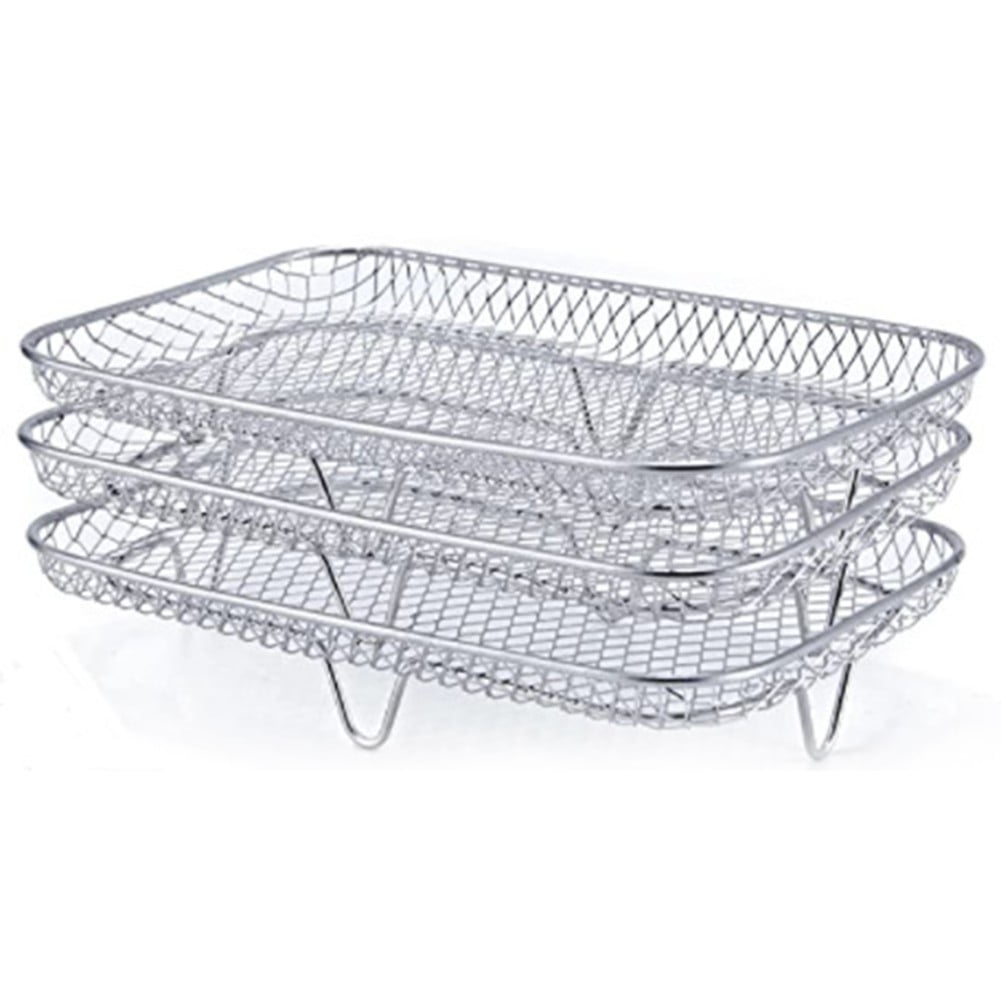 Bgsha Air fryer accessories, barbecue raFor CK, three-layer mesh oven accessories