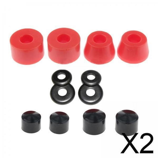 Bujes de monopatín,Reemplazo de buje de monopatín de doble balancín,Juego de bujes de camión para longboard,Kit de reconstrucción de camión con tuercas de monopatín a prueba de