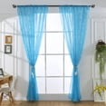 thumbnail image 3 of Cortinas para ventana, gasa suave para ventana, habitación para nias, ventana, puerta, dormitorio, sala de estar,Cortina de gasa para ventana Cortinas para ventana Cortina transparente para ventana Pa Higoodz Cocina, Decoración y Otros, 3 of 8