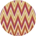 thumbnail image 1 of Ahgly Company Machine Washable Indoor Round Transitional Grapefruit Red Area Rugs, 4' Round, 1 of 7