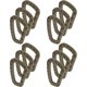 thumbnail image 1 of 12 mosquetones tácticos de plástico con forma de D, hebillas de mosquetón con bloqueo, clip de escalada para senderismo y otras actividades al aire libre., 1 of 5