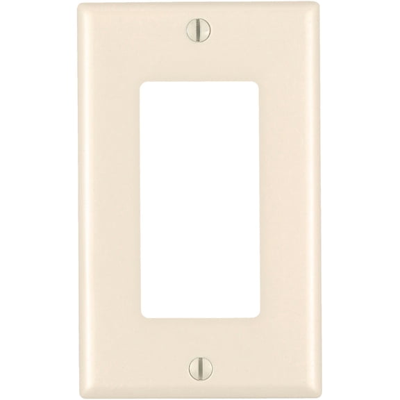 Leviton 80601-T Light Almond Midway Single Gang Decora Wall Plate