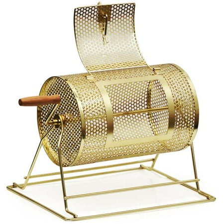 11'' x 8'' Gold Metal Raffle Ticket Spinning Drum