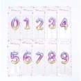 thumbnail image 2 of 2.76" Large Birthday Candles 1st One Year Cake Baby Roman Cool Number Candle No 1 9 18 21 30 40 50 60 70 Cake Topper Numeral Candle Party Wedding Anniversary Decorations(INS 5), 2 of 5