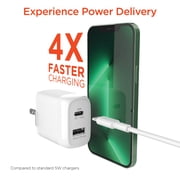 Hypergear 15627 Speedboost 25-watt Pd Dual-output Wall Charger Kit