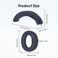 thumbnail image 2 of Yucurem Silicone Earpads Head Beam Cover for Soundcore Life Q20i (Dark Blue), 2 of 10