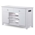 thumbnail image 4 of Atlantic Furniture Nantucket 50" Chargeur TV Stand en Blanc, 4 of 13
