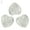 White, variant on Gustave Healing Crystal 0.8 inch Quartz Stones Carved Palm Worry Stone Chakra Reiki Balancing Heart Shape Gemstone (Pack of 5)