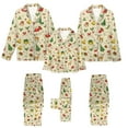 thumbnail image 2 of Drie Christmas Family Pajamas Family Christmas Pajamas Matching Sets 2025 Satin Long Sleeve Holiday Casual Lounge Soft Xmas Silk Pjs Two Piece Sets, 2 of 9