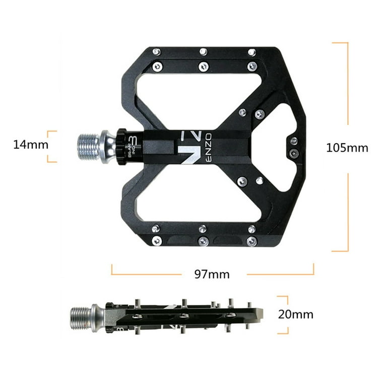 MTB Pedals Mountain Bike Pedals Wide Bearing Flat Foot Bicycle Pedals Walmart