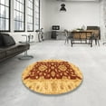 thumbnail image 3 of Ahgly Company Indoor Rectangle Abstract Orange Red Oriental Area Rugs, 2' x 4', 3 of 6