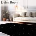 thumbnail image 2 of ODIKA 2'x3' Machine Washable Non-Slip Area Rug, Cosmic Night Sky Starry Elegant Twinkling Sophisticated High Traffic Rug with Pad, Black, 484599, 2 of 8