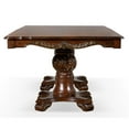 thumbnail image 3 of Furniture of America Albernit Solid Wood Expandable Dining Table in Dark Cherry, 3 of 14