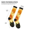 thumbnail image 4 of Pofeuu Golden Sunflower In Field Print Compression Socks for Women & Men Circulation - Best Support for Nurses,Running,Athletic,Sports, 4 of 7