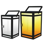 Techko Solar Portable Lantern - Amber or White Light (Frost Panel)