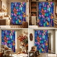 thumbnail image 6 of Stained Glass Shower Curtain, Waterproof Shower Curtains for Bathroom, Colorful Rainbow Abstract Geometric Washable Fabric Bathtub Curtain Set Bath Decor with 12 Hooks 72"x78", 6 of 8