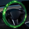 thumbnail image 2 of Saint Patrick's Day 14.5 Inch Printing PVC Leather Car Wheel Cover Steering Wheel Covers Auto Accessories, 2 of 6