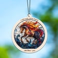 thumbnail image 6 of White Horse Stained Glass Suncatcher Ornament – Holiday Ornament with Text for Loved Ones, Family & Friends, Christmas 2025 Decoration, 6 of 6