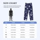 thumbnail image 4 of Balery Snowflakes2 Pantalones de pijama para hombre, pijama ultraligero, pantalón de descanso-Medium, 4 of 6