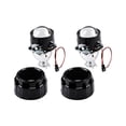 thumbnail image 3 of Astra Depot 2.5" Bi-Xenon HID Projector Retrofit Headlight Glass Lens Angel Eyes H1 H4 DIY Kit with Black Shrouds (1 Pair), 3 of 7