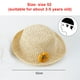 thumbnail image 2 of Sombrero de paja para bebé protector solar de verano sombrilla para bebé playa niños sombrero para el sol de verano lindo sombreroBeige, 2 of 5