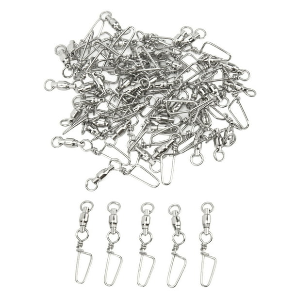 Broches Giratorios De Pesca, Juego De Rodamientos Giratorios A Prueba De Desgaste, Ligeros, 50 Piezas De Acero Inoxidable Para Agua Salada ANGGREK 0#