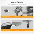 thumbnail image 6 of WAA 3-Burner Propane Gas Grill,24000BTU Stainless Steel BBQ with Foldable Side Tables & Durable Grates - Ideal for Outdoor Backyard/Patio Cooking, 6 of 8